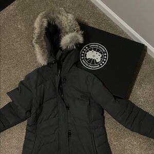 Canada Goose Women's Black Puffer with Fur Trim